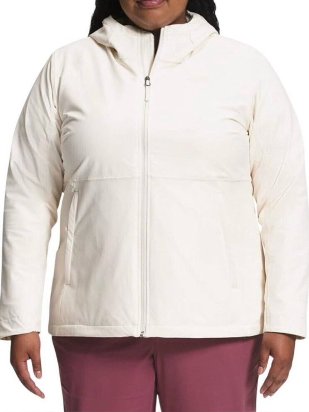 The North Face NWOT Shelbe Raschel Fleece Hooded Jacket Gardenia White Size 3X